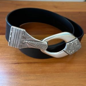 Chico’s Black Leather Belt